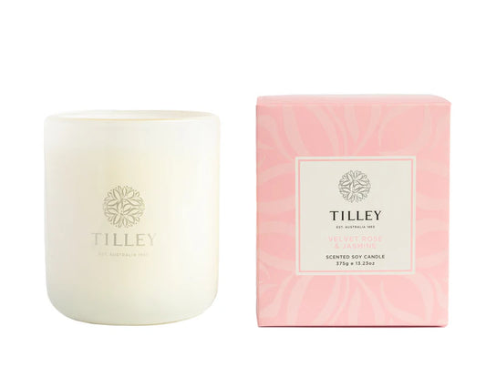 Tilley | Candle 375gm | Velvet Rose & Jasmine