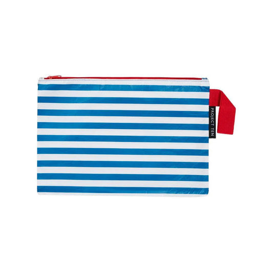 Project Ten | Zip Pouch | Breton Stripe