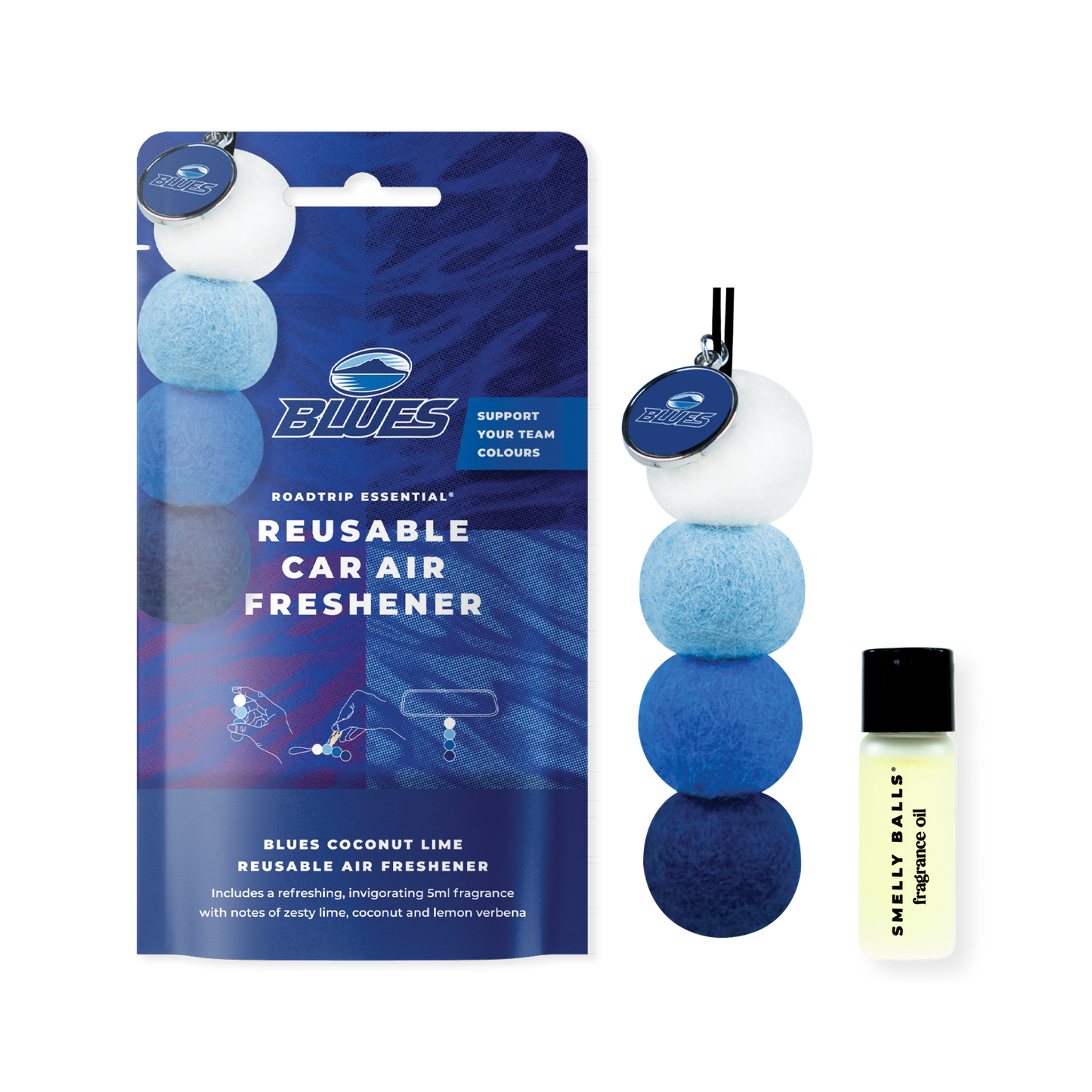 Smelly Balls | Reusable Air Freshener | Auckland Blues