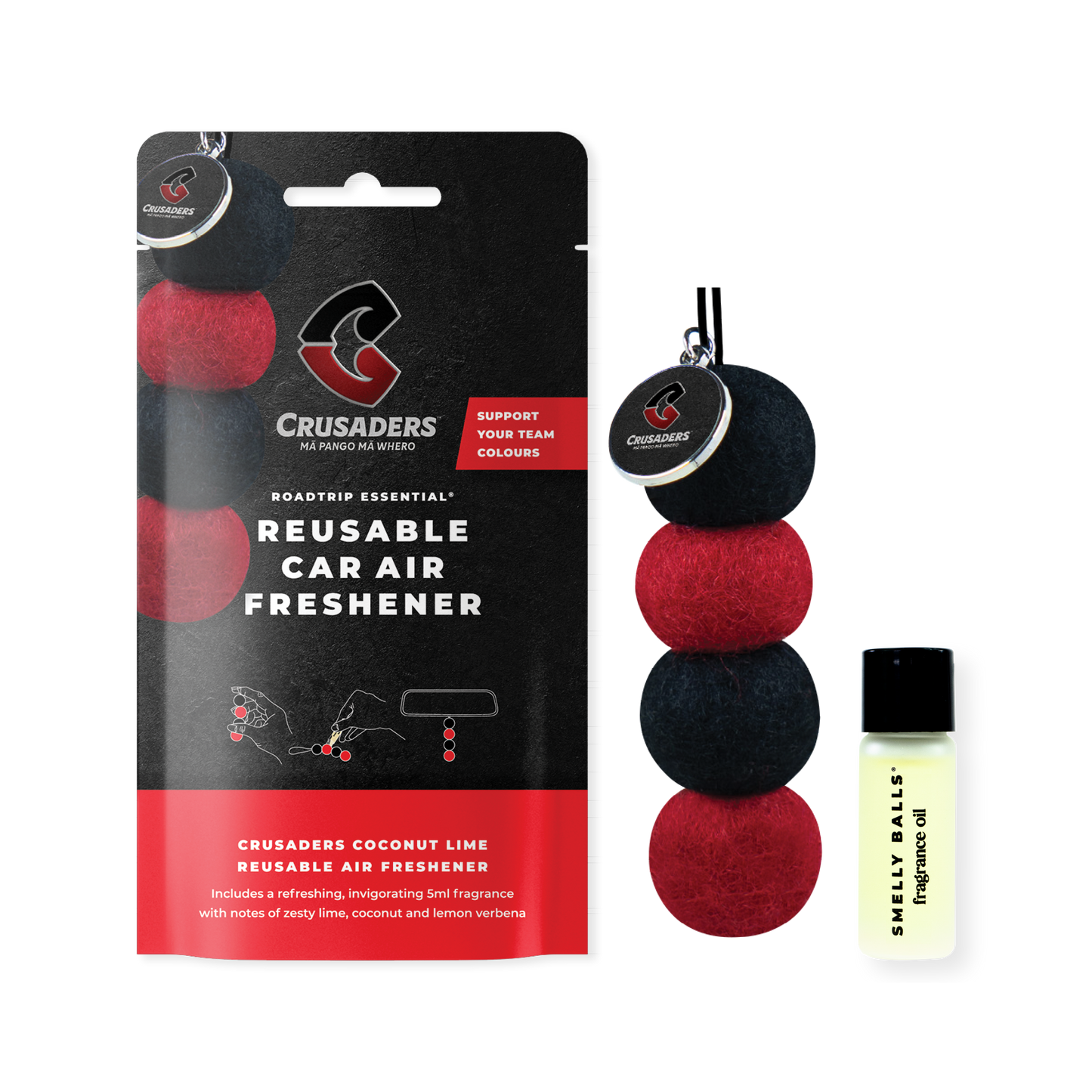 Smelly Balls | Reusable Air Freshener | Christchurch Crusaders