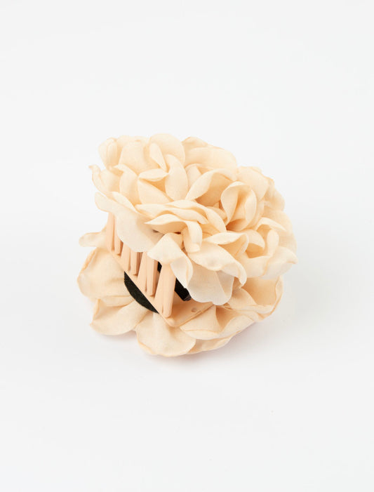 Stella + Gemma | Hair Claw | Fabric Rose | Cream