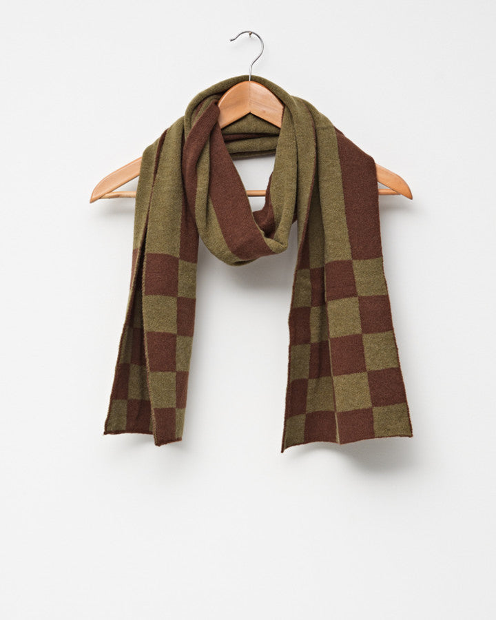 Stella + Gemma | Scarf Check + Stripe | Olive